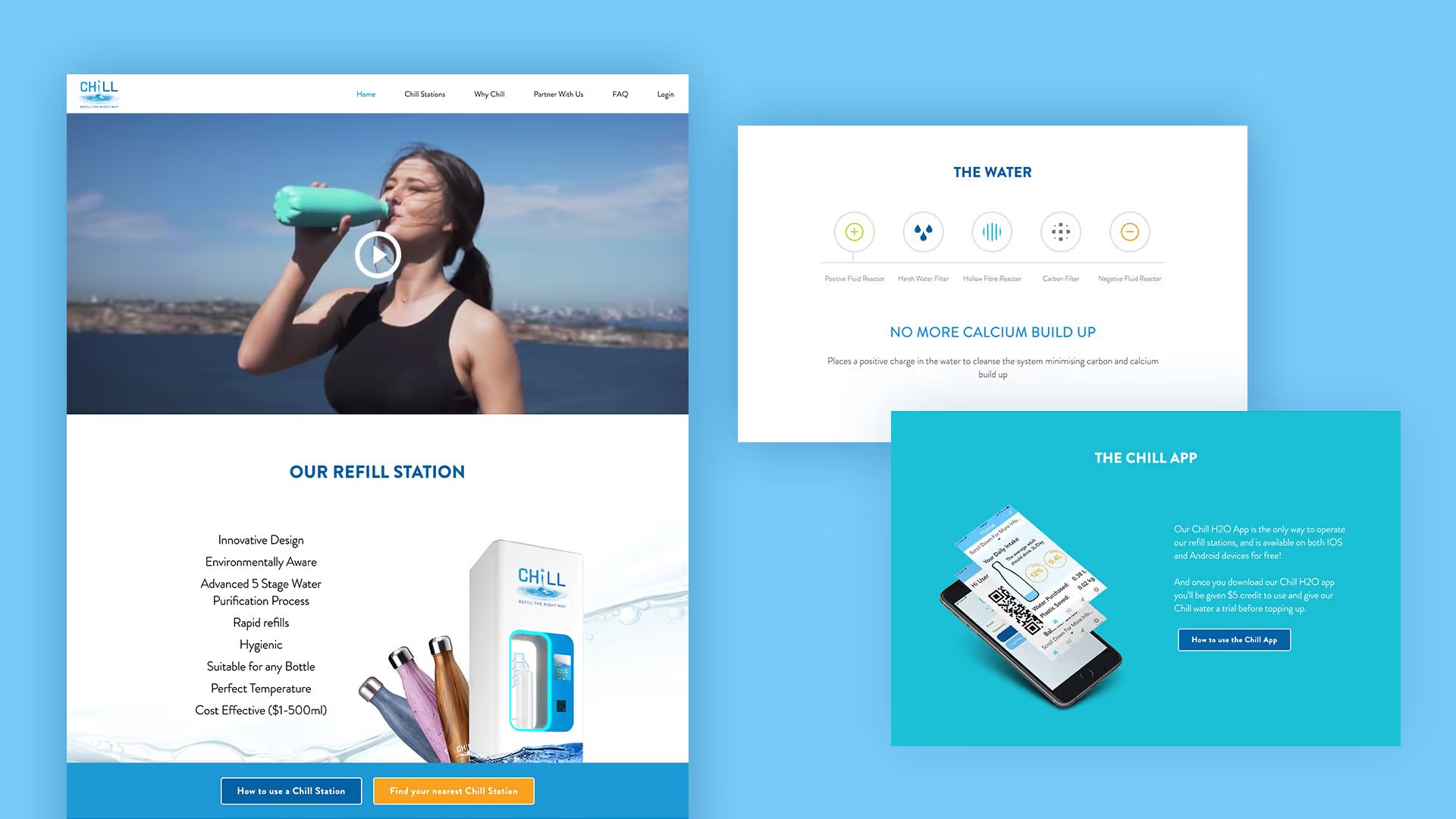 Chill website pages